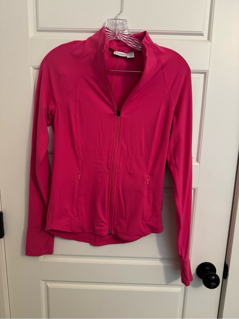 Athleta Bright Pink Full-Zip Utility Jacket